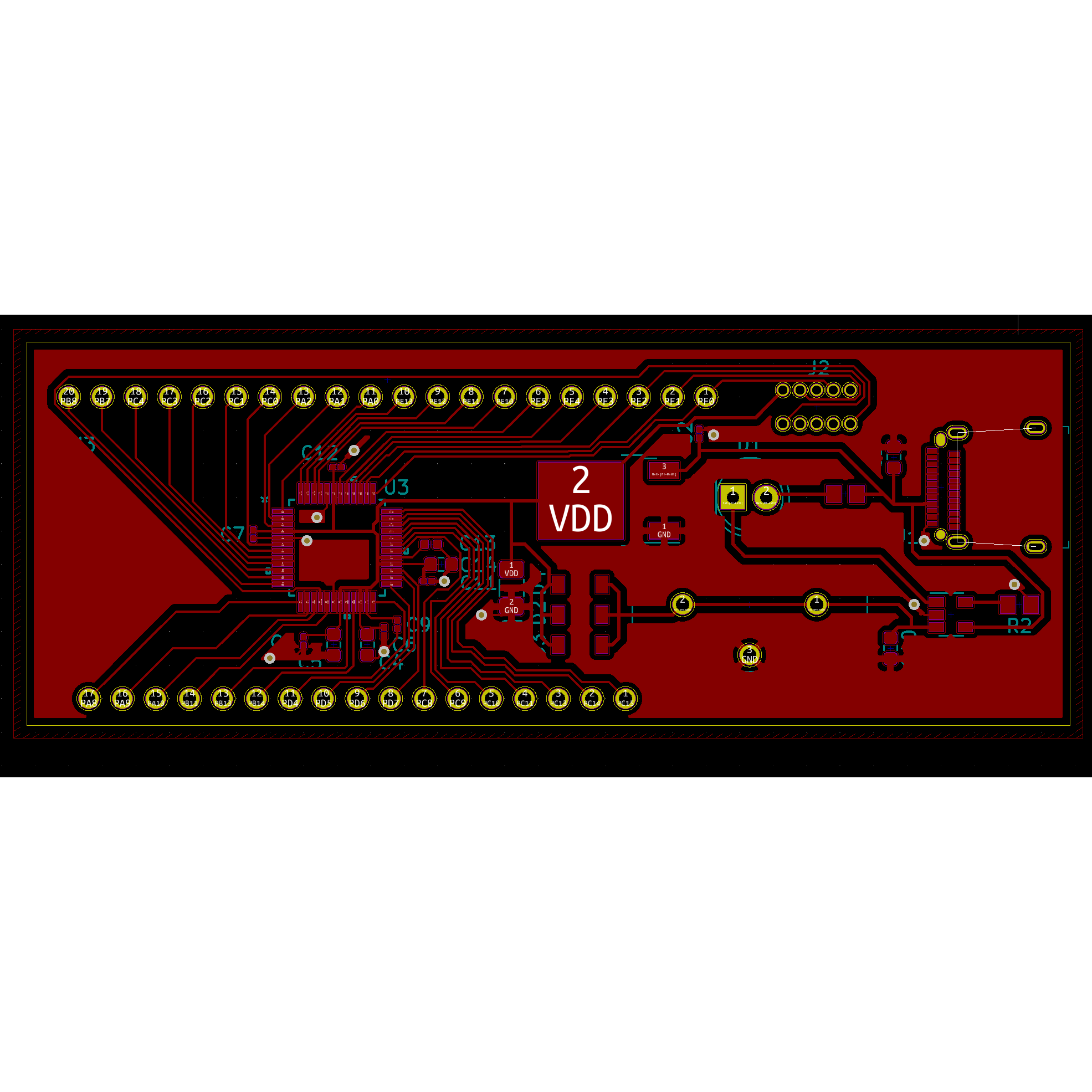 Bottom of a PCB